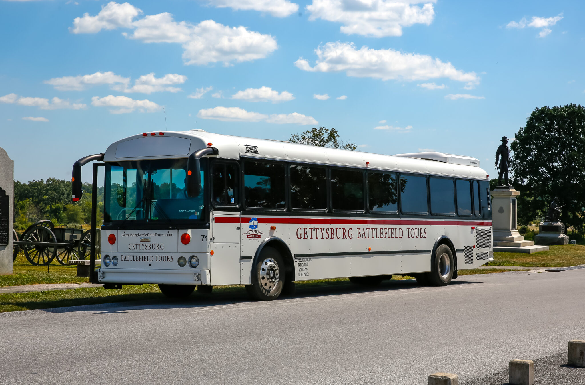 Licensed Guided Bus Tour on 9/24/25 245 PM Gettysburg Battlefield